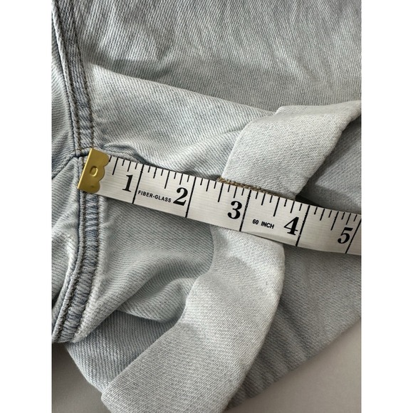 Show Me Your Mumu Overalls Women's Large Blue Shorts Distressed Designer Classic - Picture 6 of 10